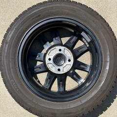 スタッドレスタイヤ4本セット、ホイール 付 155/65R14 75Qの画像