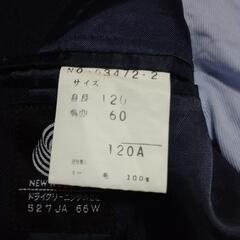 中古品 男の子 スーツ 2点セット 120サイズの画像