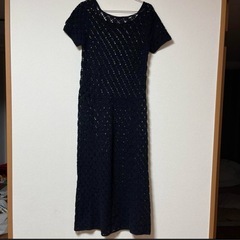 定価６万　DeuxiemeClasse CELERI　かぎ針編みロングワンピースの画像