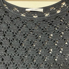 定価６万　DeuxiemeClasse CELERI　かぎ針編みロングワンピースの画像