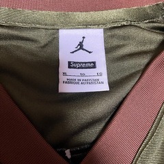 Supreme x Jordan Warm Up Jersey Brown XLの画像