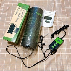新品⭐️ 植物用 ヒートマット サーモスタット付き 温度調節 園芸発芽マット 育苗器の画像