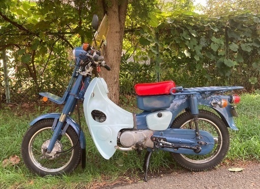 北海道札幌　郵政カブ　MD50-X改 75cc 12Vキャブ最終型 C100カラー