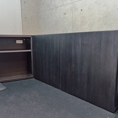 【0円】オシャレダークブラウンキャビネットの画像