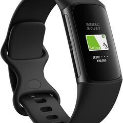 Fitbit Charge 6（オブシディアン／ブラック アルミニウム）スマートウォッチの画像