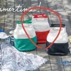 極美品 agnis b. 巾着リュックの画像