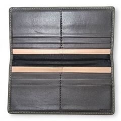 COACH 二つ折りカードケース　グレーの画像