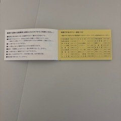 23区内タクシー利用券　一万円分【利用期限9月30日】の画像