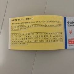 23区内タクシー利用券　一万円分【利用期限9月30日】の画像