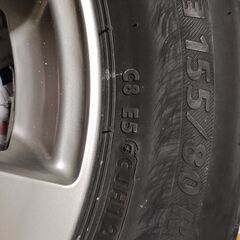 ブリジストン　軽自動車用タイヤ　155/80　R13の画像