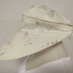 帽子　サンバイザー　花柄の画像
