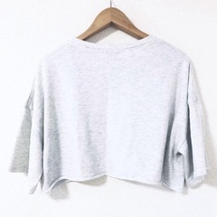 【受付中‼️】L'espoir★ショート丈★ゆったりトレーナー★レディース Mサイズ★いつでもお渡し可能です⭕️ の画像