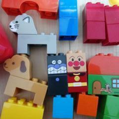 【美品】バンダイ　はじめてのブロックバケツの画像