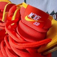 ナイキ SB ダンク HIGH PRO レザー スニーカー 29cm メンズ イエロー×オレンジ FN5107-700 スウィートトゥース キャンディコーンの画像