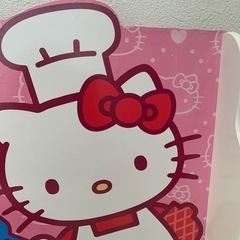 木製キッチン　キティちゃんの画像