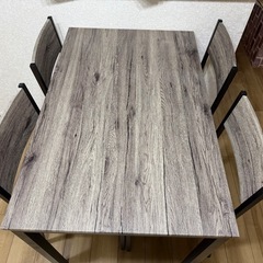 【1週間のみ掲載】ダイニングテーブルセット 4人用の画像