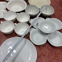 GY0905 無地食器　まとめ売り　パン祭り　カップ　平皿　小皿　中皿の画像