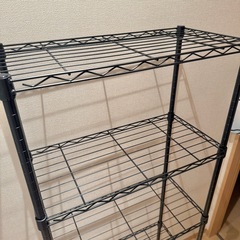スチールラック 黒の画像