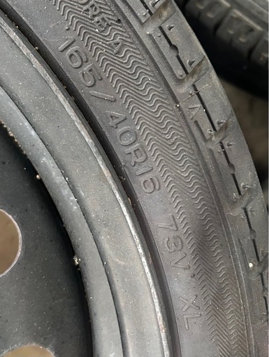 16インチ 鉄チン pcd100  軽用 