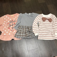 90cm 95cm 女の子 トレーナー6点セットの画像