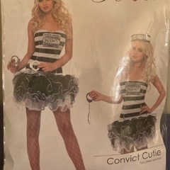 ハロウィン　コスチューム　囚人2点セットの画像
