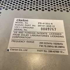 純正  ワゴンR MH21S/MH22Sオーディオ　ジャンク品 の画像