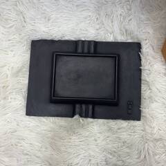 南部鉄器 盛栄堂 角型灰皿 創作工芸 レトロ ヴィンテージ 鉄製 インテリア 共箱付 日本製 希少 美品 昭和モダン アッシュトレイの画像