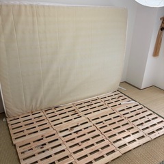 zinus マットレスとすのこマット(ダブル）の画像