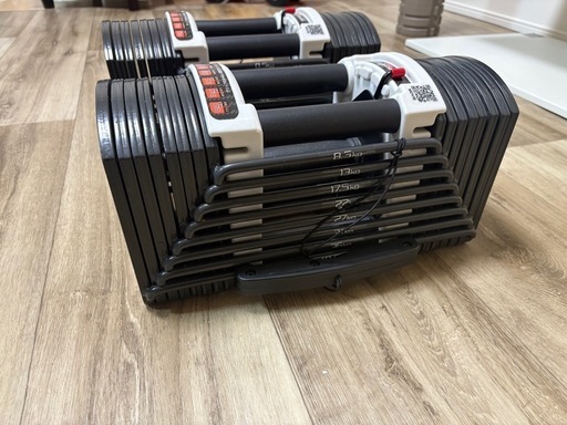 【引取限定】可変式ダンベル 2個セット Fieldoor製 最大40.5kg（参考価格45,000円）