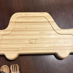 キッズプレート車子供のお皿の画像