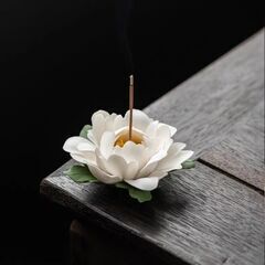 白牡丹 香立（はくぼたん こうりつ）2025年、最も品格のある香立て｜「煙霞境」手作り白磁香立ての画像