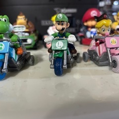 マリオカート　フィギュア　プルバックカーの画像