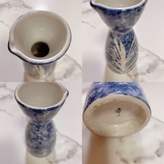 酒器 徳利 美濃焼 青淡雪芦 1号の画像