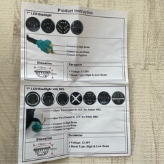 【新品✨】【値下げ交渉🉑】HENGTUAOTO バイク用LEDヘッドライトアセンブリの画像