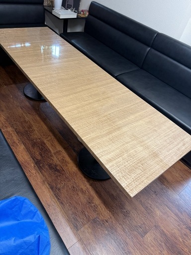 【希少】2m超え❗️1枚物の金木目のテーブル❗️【美品】