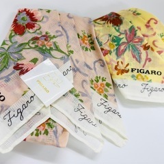 【未使用品】FIGARO スカーフ ハンカチ 花柄 2セットの画像
