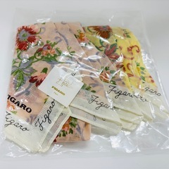 【未使用品】FIGARO スカーフ ハンカチ 花柄 2セットの画像