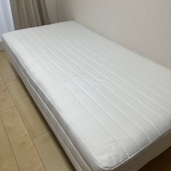 無印良品　脚付きマットレス　高密度ポケットコイル　シングル　ベッドの画像