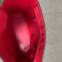 マイケルコース トート＆クラッチ 赤 A4収納可の画像