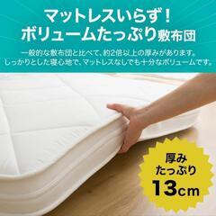 ニトリ　カバーが洗えるボリューム敷布団の画像