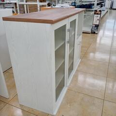 リユースのサカイ太田店★ジモティ割あり★  ミドルレンジボード ホワイト H85×D40×W120 クリーニング済み OJ10857の画像