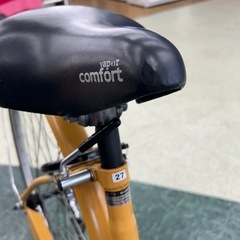 リユースのサカイ東金店 自転車 黄色 27インチ ※スタンド変形あり TJ14444の画像
