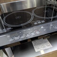 美品✨[山善] 2口 IHコンロ IHクッキングヒーター 1400W 
の画像