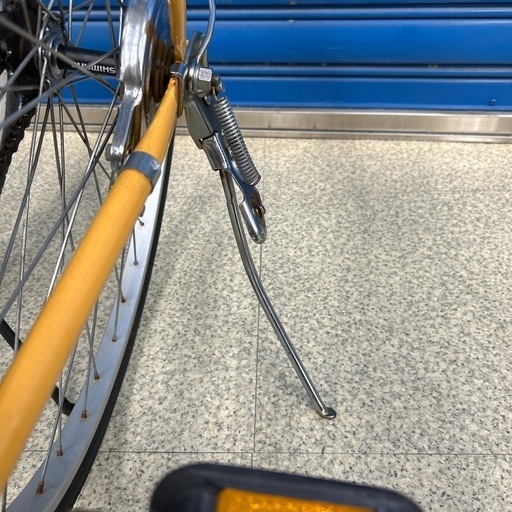 リユースのサカイ東金店 自転車 黄色 27インチ ※スタンド変形あり TJ14444