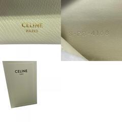 セリーヌ CELINE 長財布 ラージフラップウォレット Wホック フラップ ホワイトの画像