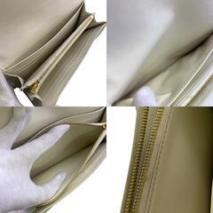 セリーヌ CELINE 長財布 ラージフラップウォレット Wホック フラップ ホワイトの画像