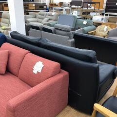 ★リユースのサカイ幸手店★SJ10369★ジモティ割あり★  デニムソファー  W139×D80×H83 クリーニング済み の画像