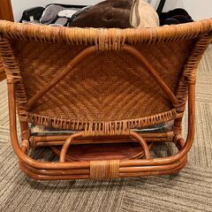 籐の椅子の画像