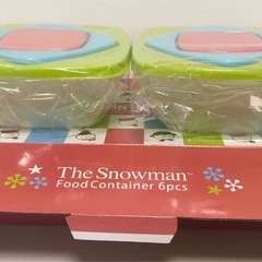 【未使用品】スノーマン フードコンテナー 保存容器 6個組 セットの画像