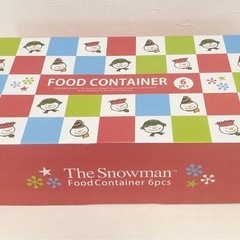 【未使用品】スノーマン フードコンテナー 保存容器 6個組 セットの画像